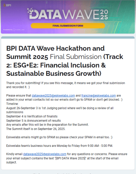 BPI Datawave - Participant, 2025